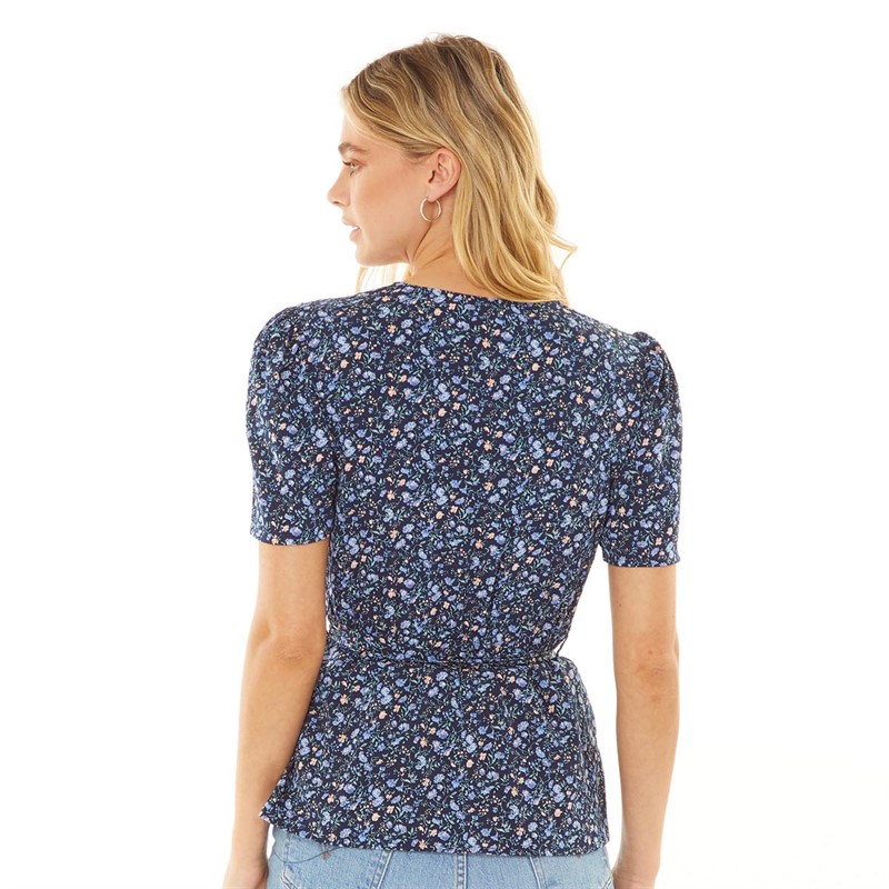 Jacqueline De Yong Dames Women Tops Marineblauw