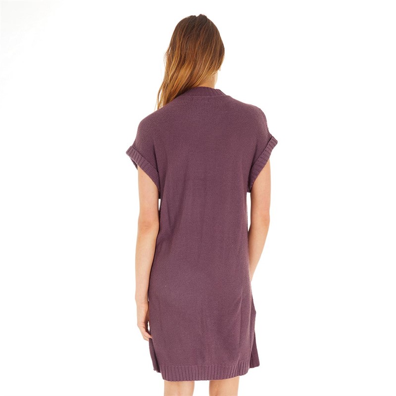 Jacqueline De Yong Womens JDY Foro Cable Knit Vest Plum Wine