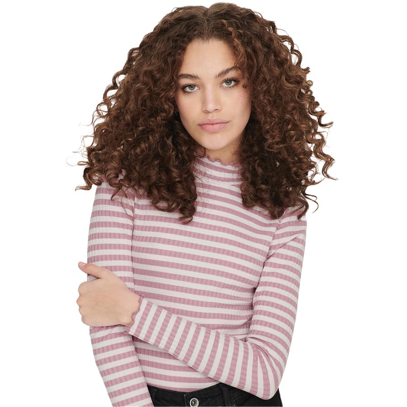 Jacqueline De Yong Hauts Fransiska Stripe Femme Blanc