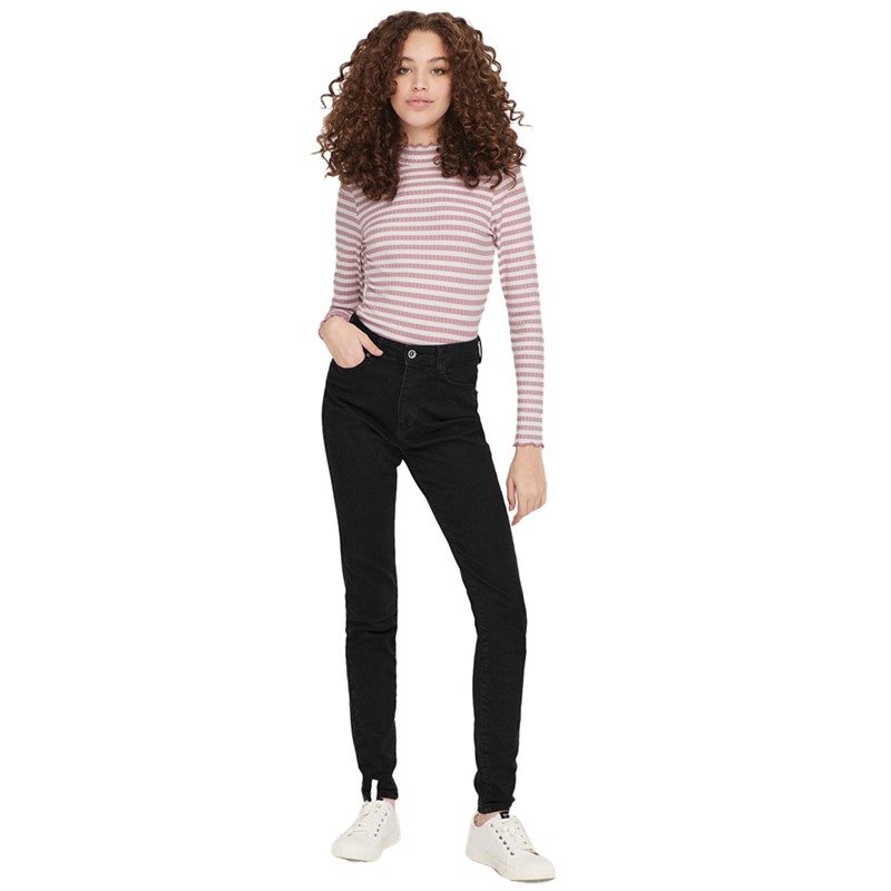 Jacqueline De Yong Hauts Fransiska Stripe Femme Blanc