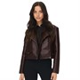 Jacqueline De Yong Vestes en cuir Etta Faux Femme Chocolat