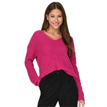 Jacqueline De Yong Womens Megan Long Sleeve Jumper Beetroot Purple