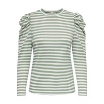 Jacqueline De Yong Damen Tonsy Freizeit Tops Hellgrün