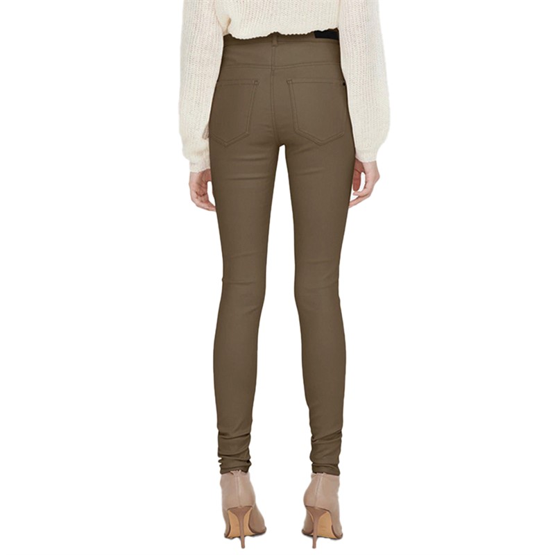 Jacqueline De Yong Pantalons Décontractés Thunder Femme Marron Clair