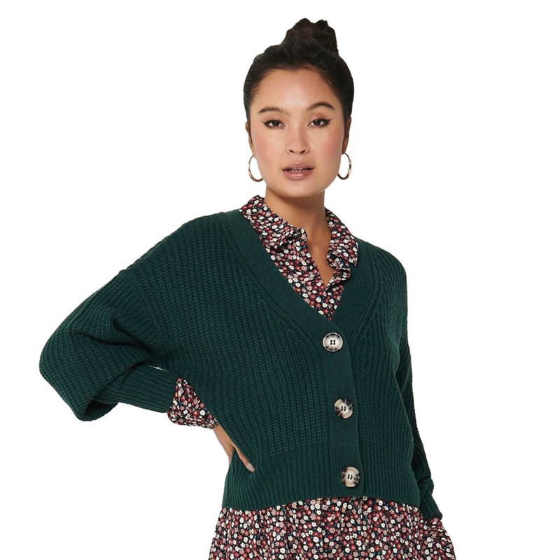 Jacqueline De Yong Womens Justy Cardigan Ponderosa Pine