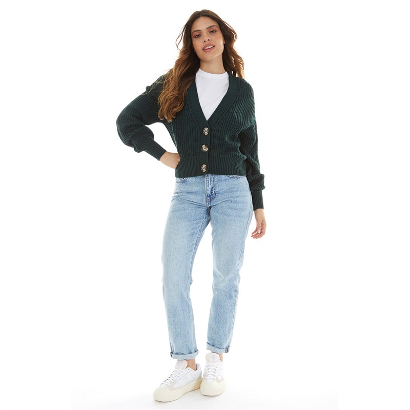 Jacqueline De Yong Womens Justy Cardigan Ponderosa Pine