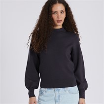 Jacqueline De Yong Womens Mila High Neck Jumper Phantom