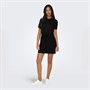 Jacqueline De Yong Womens Dalila Short Sleeve Dress Black