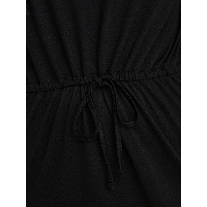 Jacqueline De Yong Womens Dalila Short Sleeve Dress Black