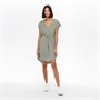 Jacqueline De Yong Womens Dalila Frosty Short Sleeve Dress Mineral Gray