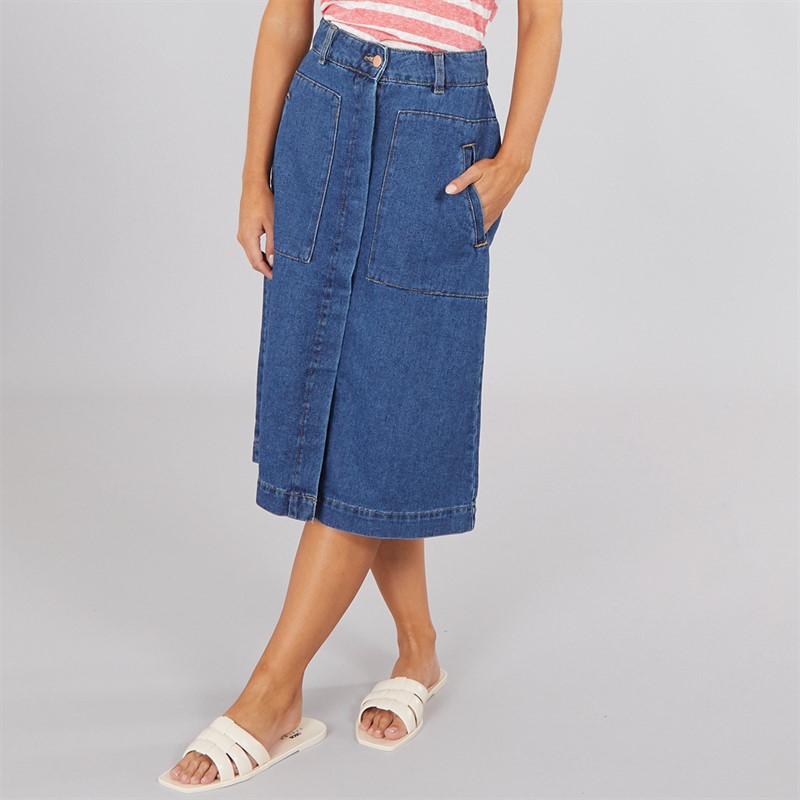 Jacqueline De Yong Dames Olivia Denim Rok Donker Blauw Denim - Maat XS