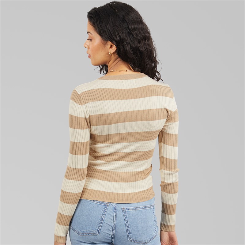 Jacqueline De Yong Pull en tricot à manches longues prune Femme Humus