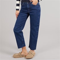 Jacqueline De Yong Jean droit Lullu Femme Dark Blue Denim