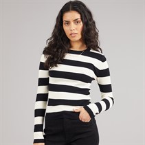 Jacqueline De Yong Pull en tricot à manches longues prune Femme Noir