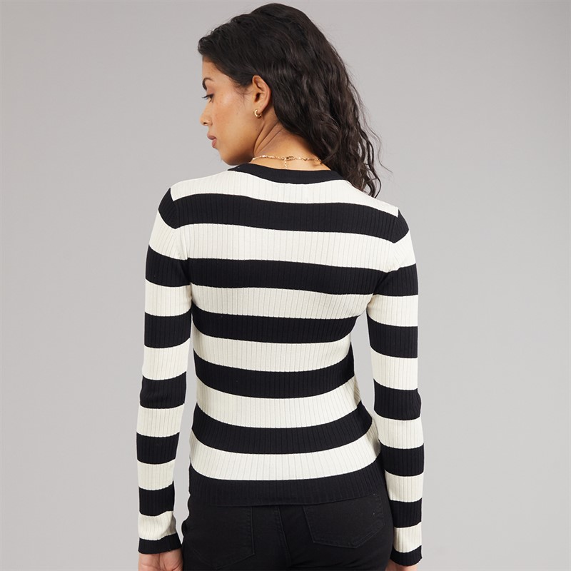 Jacqueline De Yong Pull en tricot à manches longues prune Femme Noir