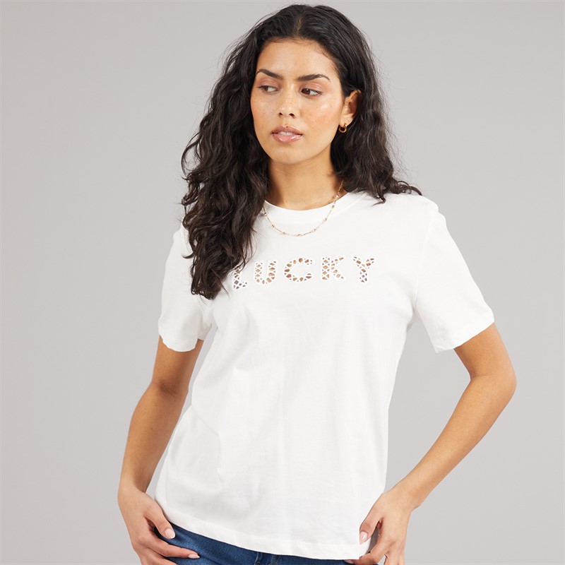 Jacqueline De Yong T-shirt Selma Femme Cloud Dancer