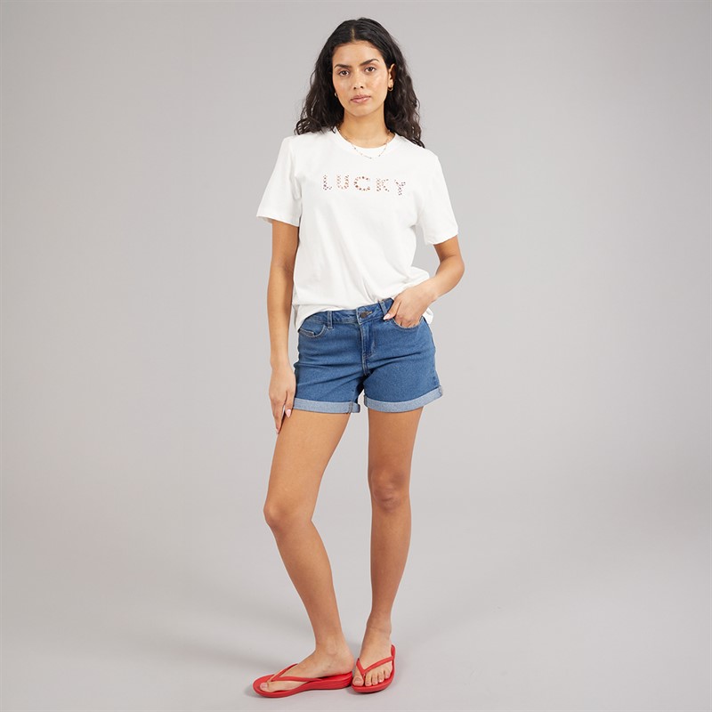 Jacqueline De Yong T-shirt Selma Femme Cloud Dancer