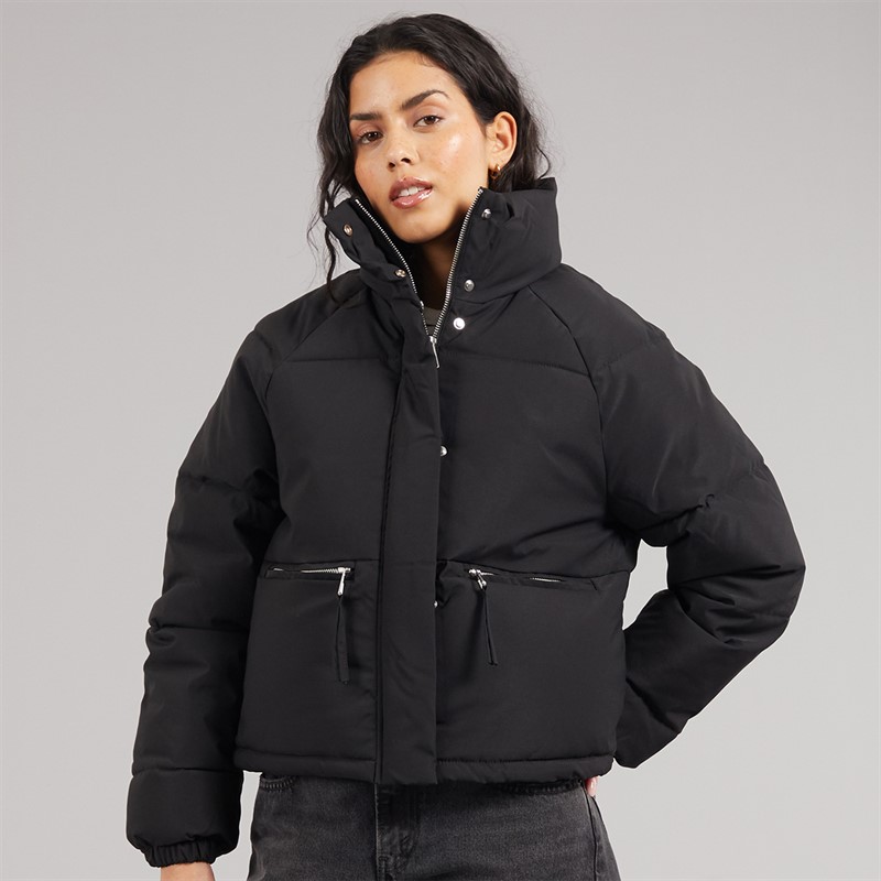 Jacqueline De Yong Womens Frey Flotte Short Jacket Black