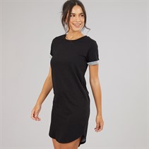 Jacqueline De Yong Womens Ivy Short Sleeve Dress Black