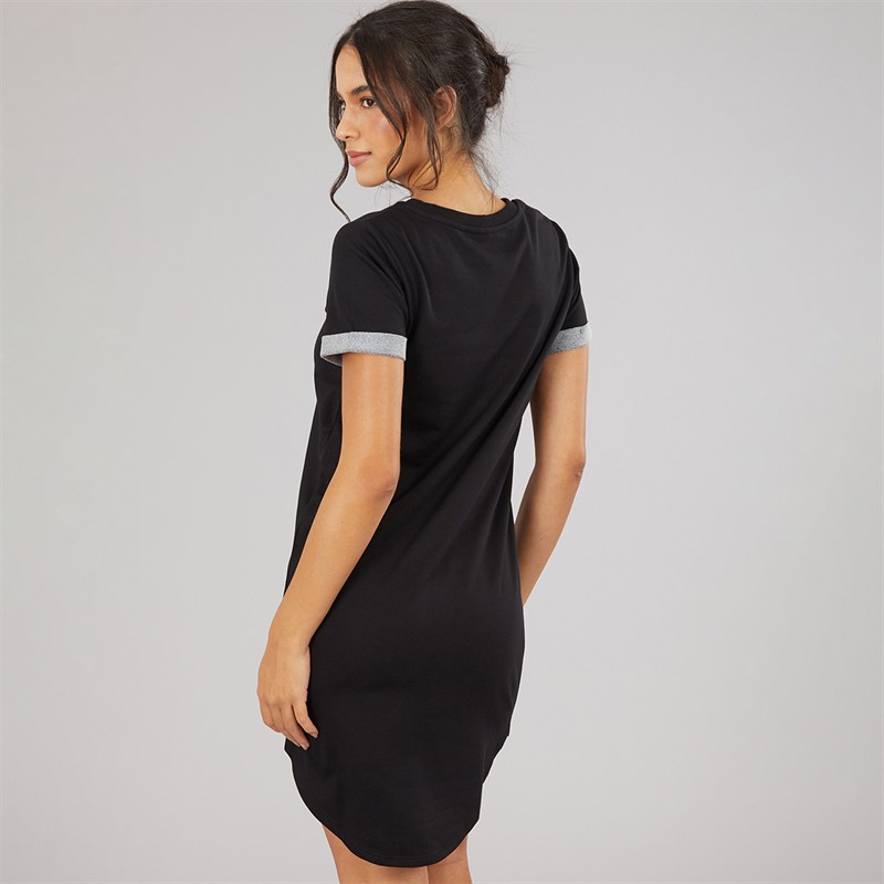 Jacqueline De Yong Womens Ivy Short Sleeve Dress Black