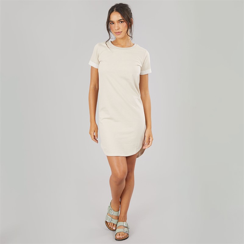 Jacqueline De Yong Womens Ivy Short Sleeve Dress Chateau Gray