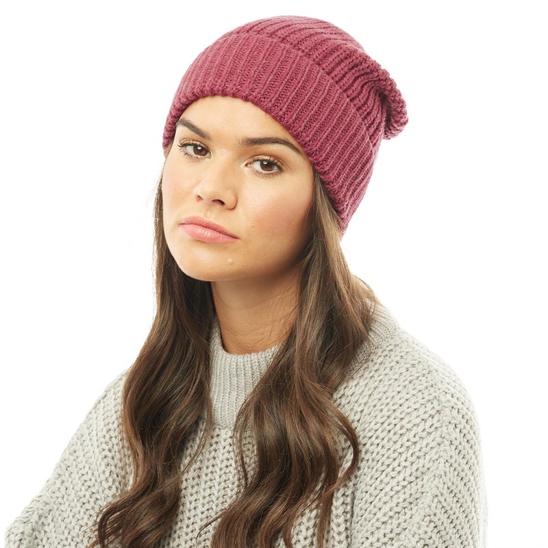 Buy Jacqueline De Yong Womens Justy Beanie Red Plum
