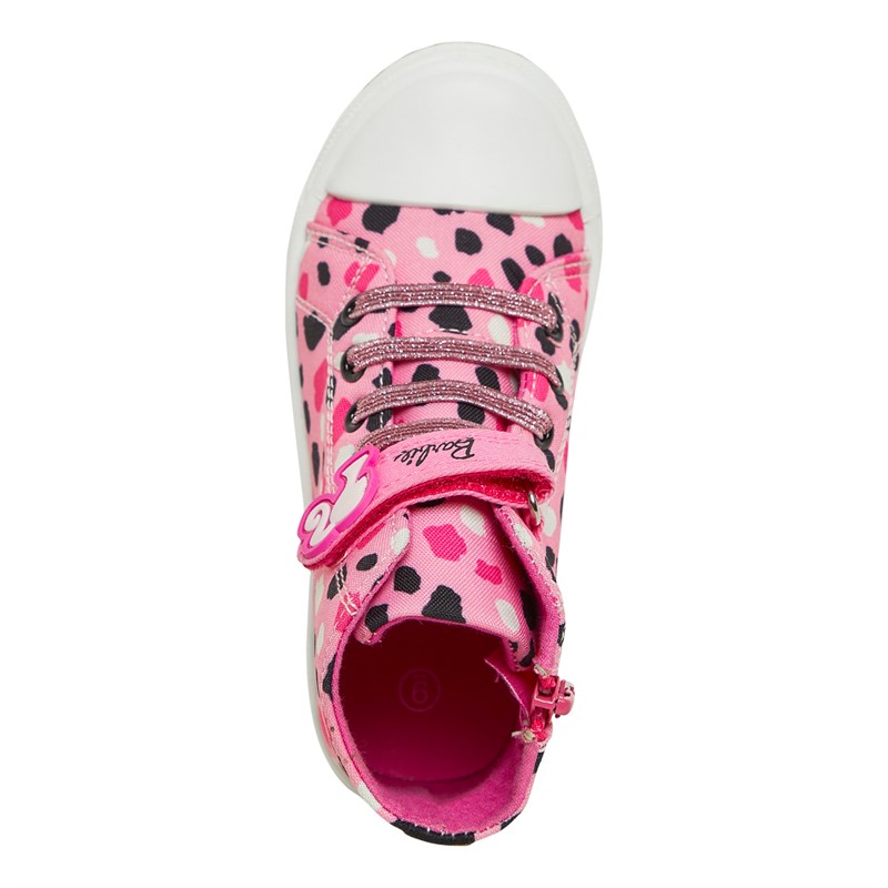 Character Girls Barbie Isla Hi-Top Trainers Pink