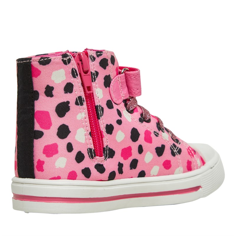 Character Girls Barbie Isla Hi-Top Trainers Pink