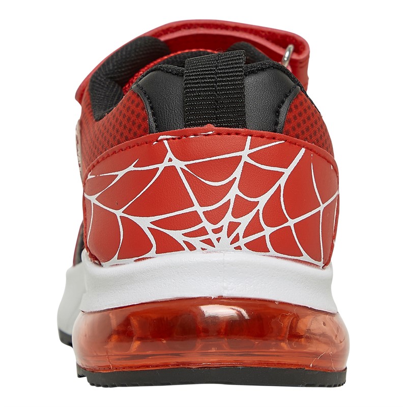 Character Boys Spiderman Eyes Light Up Trainers Red