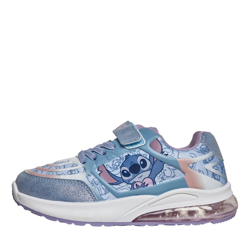 Character Girls Lilo And Stitch Asha Emboss Trainers Blue