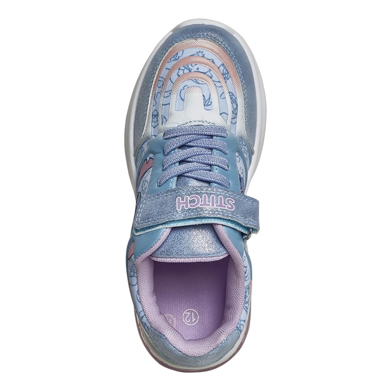 Character Girls Lilo And Stitch Asha Emboss Trainers Blue