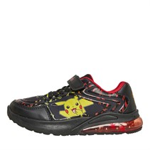 Character Boys Pokemon Electric Emboss Lights Trainers Black/Yellow/Red