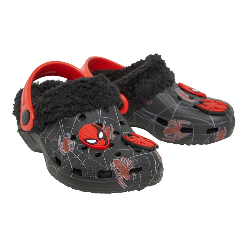 Character Chaussons Spiderman York Borg Bébé Garçon Noir/Rouge