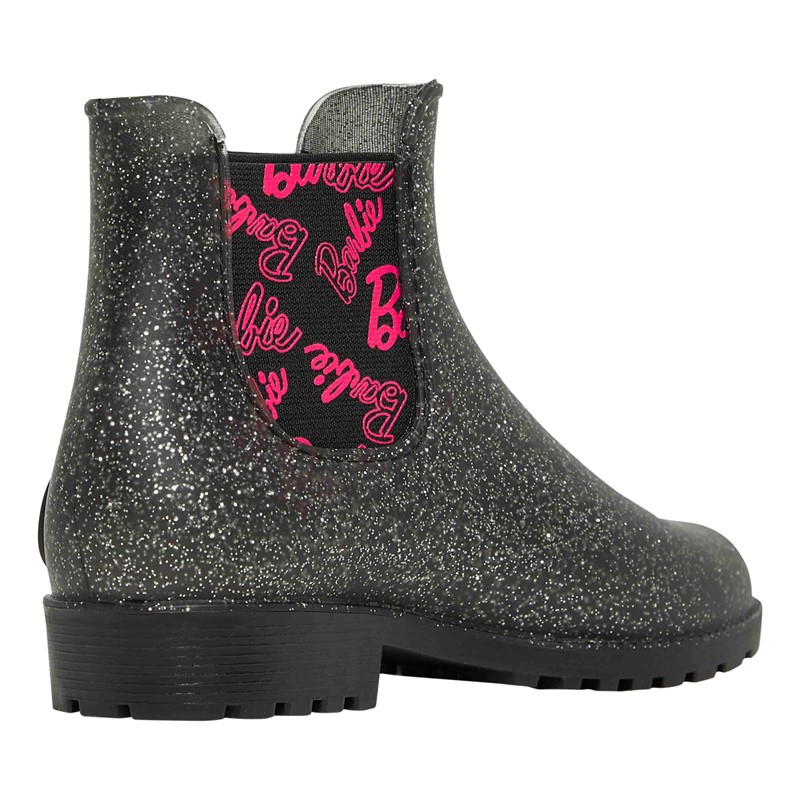 Character Girls Barbie Fashion Ankle Wellies Multi Glitter