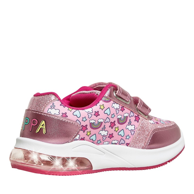 Character Girls Peppa Pig Aubrey Light Trainers Pink