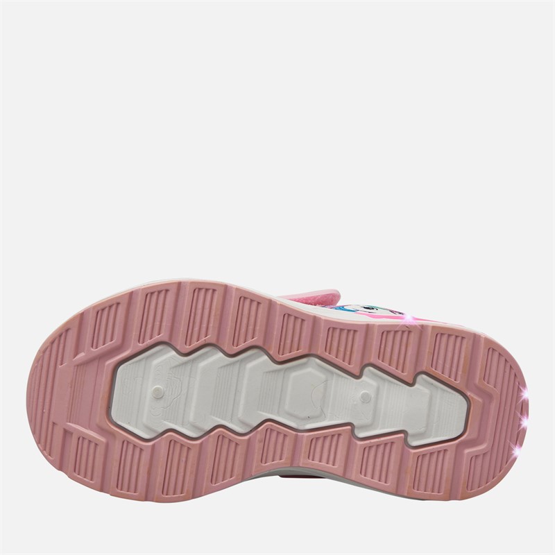 Character Girls Unicorn Light Up Trainers Pink