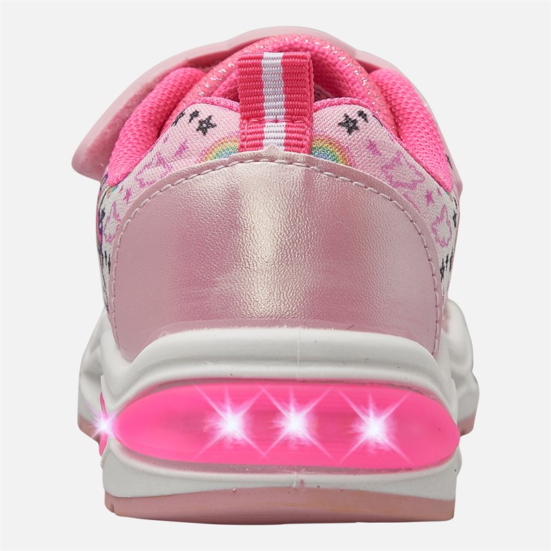 Character Girls Unicorn Light Up Trainers Pink