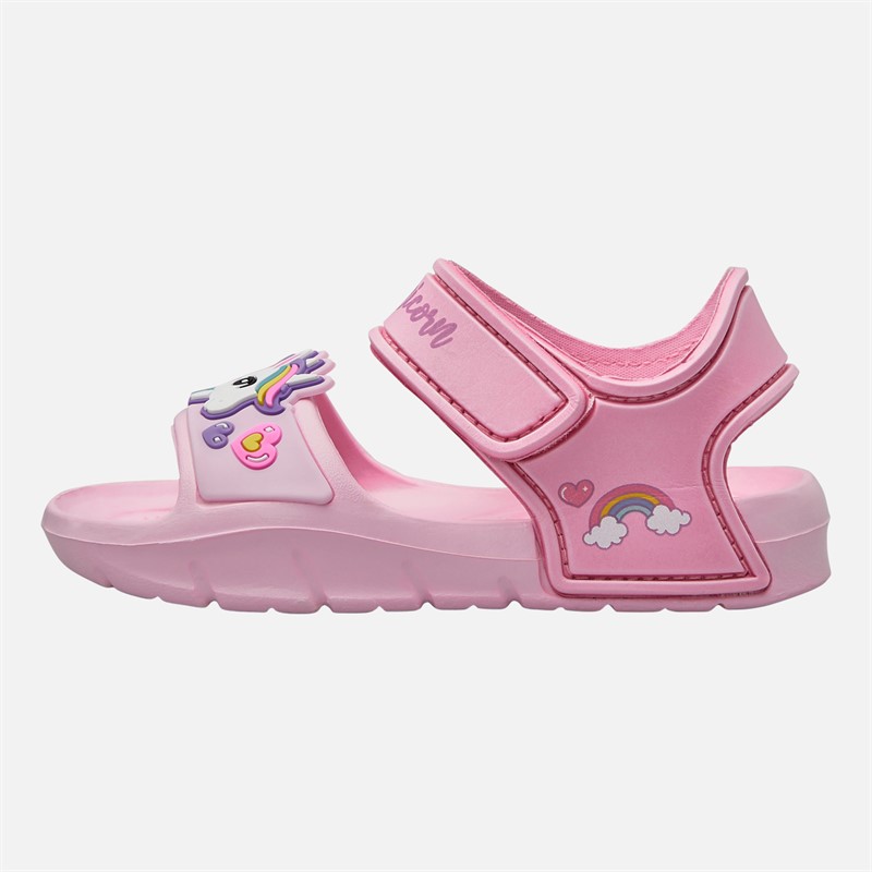 Character Mädchen Einhorn Knöchel Riemen Sandalen Rosa