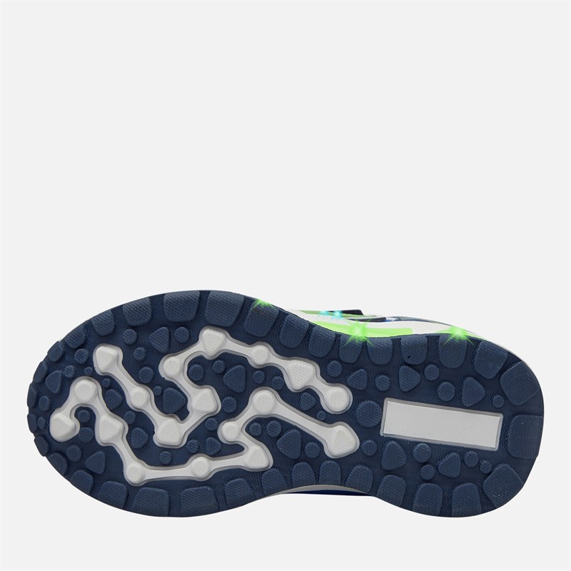 Character Boys Dinosuar Light Up Trainers Blue