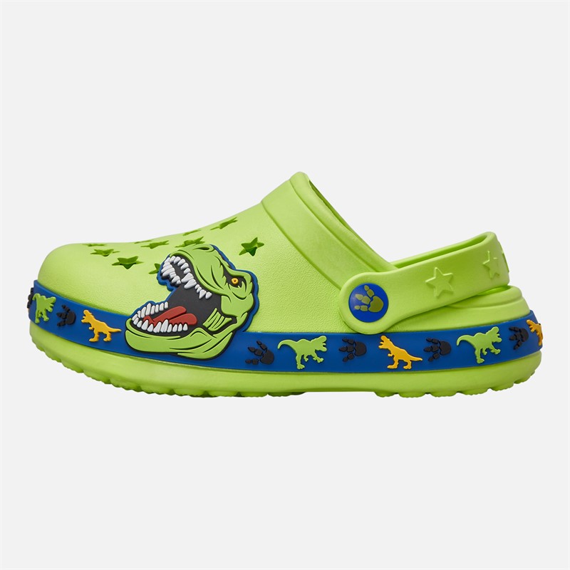 Character Klapki dla chłopca z nadrukiem dinozaura dla chłopca kolor Zielony