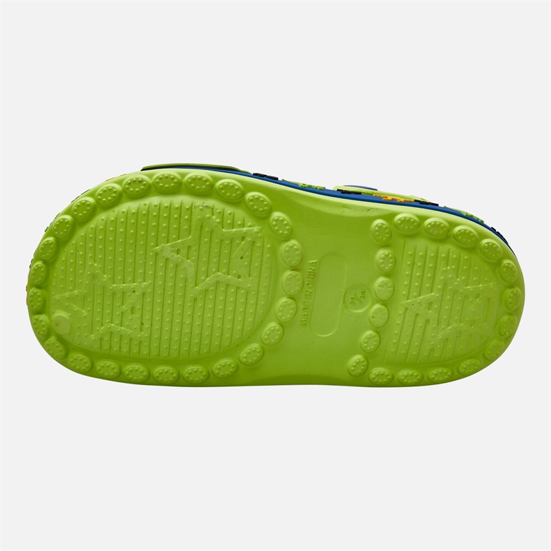 Character Klapki dla chłopca z nadrukiem dinozaura dla chłopca kolor Zielony