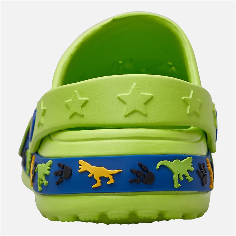 Character Jongens dinosaurus print klompen Groen