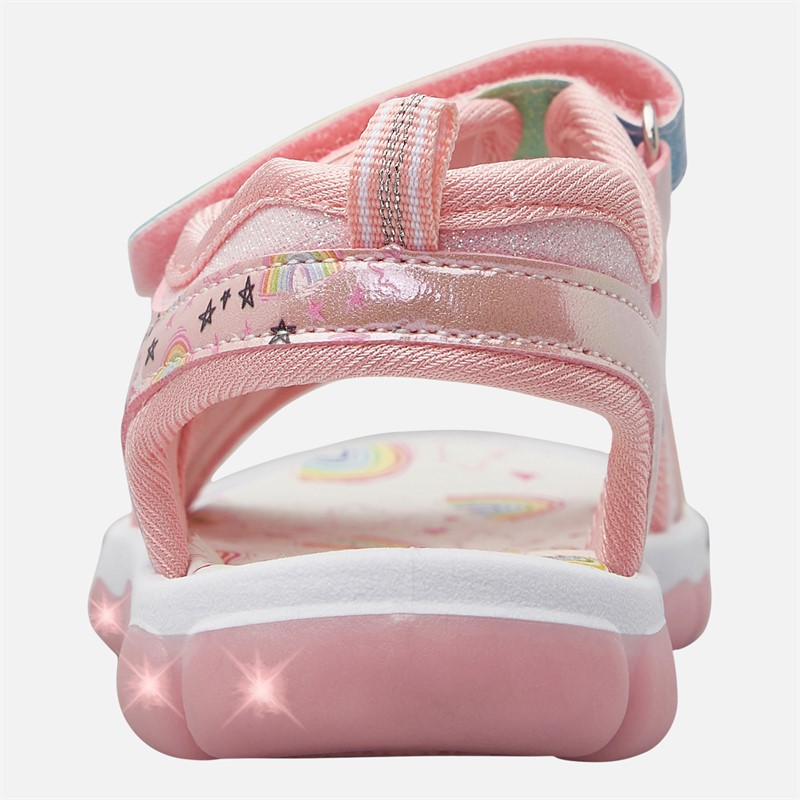 Character Girls Unicorn Light Up Sandals Pink