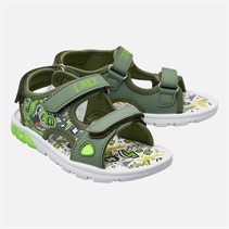 Character Boys Dinosuar Light Up Sandals Green