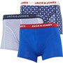 JACK AND JONES Mens Geo Trunks Three Pack Dress Blues
