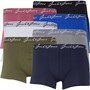 JACK AND JONES Mens Handwrite Trunks Seven Pack Black/White/Olive/Navy/Grey/Rose/Surf