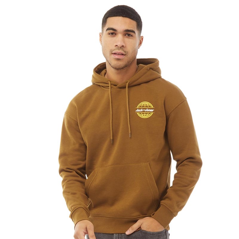 Buy JACK AND JONES Mens Colton Sweat Hoodie Rubber