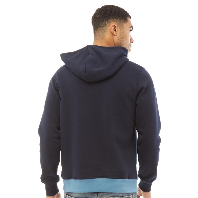 JACK AND JONES Mens Sense Sweat Hoodie Navy Blazer