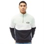 JACK AND JONES Mens Wilsson Half Zip Sweatshirt Pale Blue