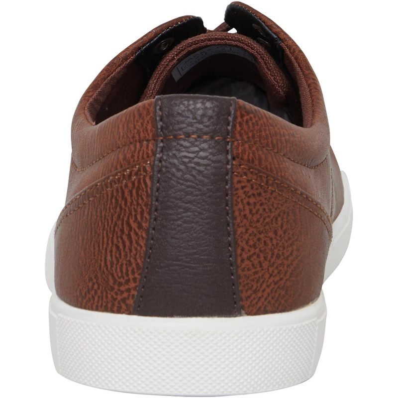 JACK AND JONES Mens Nimbus Mix Trainers Cognac